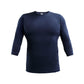 Super Heroes Undershirt, 3/4 Sleeves, Suitable for High School Baseball, Adults, General All Seasons, Round Neck, Navy Blue